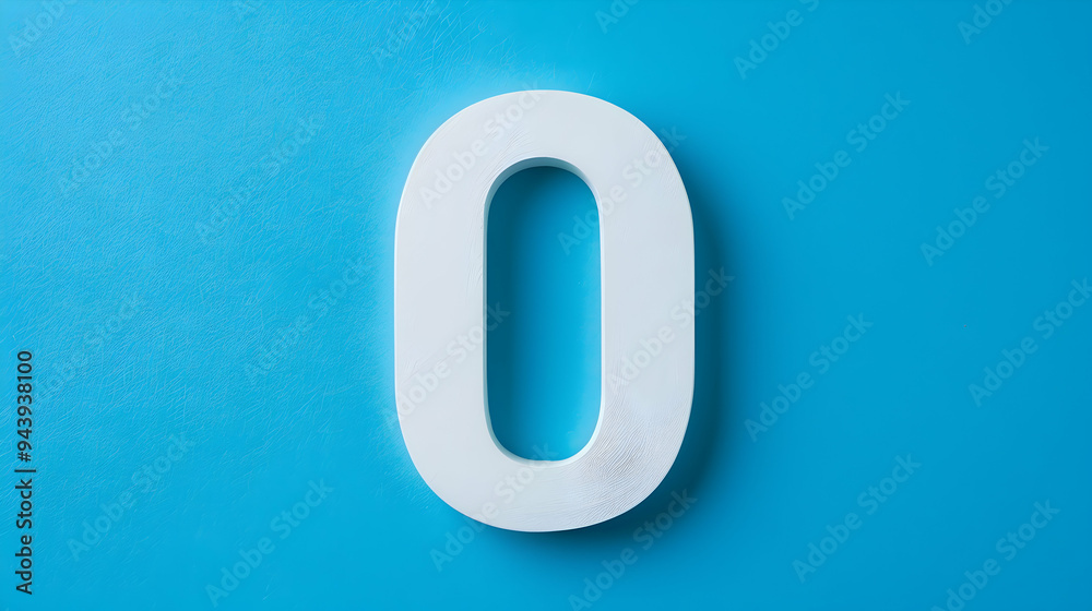 white number 0 in a blue background white number 0 in a blue background