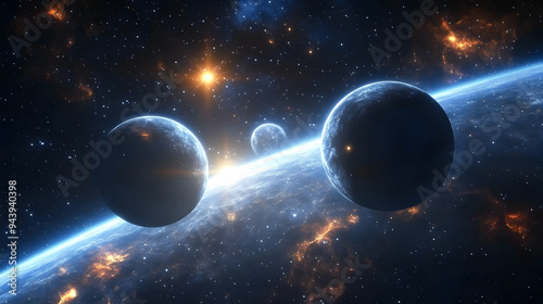 Three planets orbit a star ...