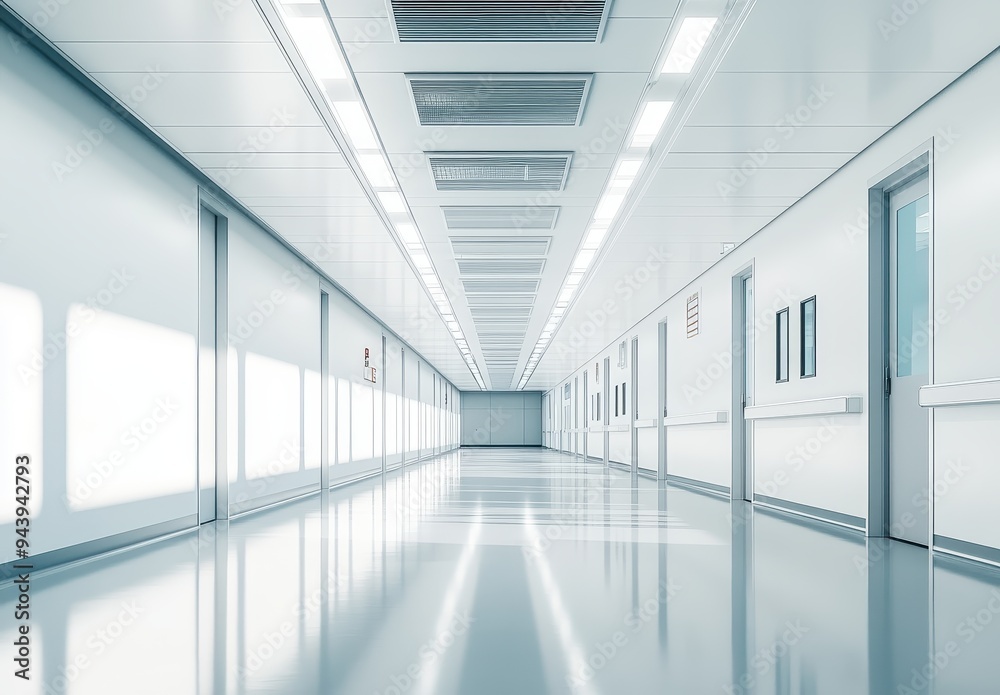 Sterile and Clean Hospital Corridor Sterile and Clean Hospital Corridor