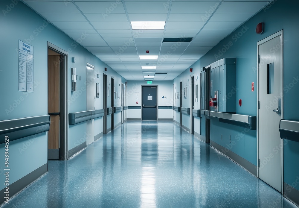 Hospital Corridor: A Sterile and Calm Environment Hospital Corridor: A Sterile and Calm Environment