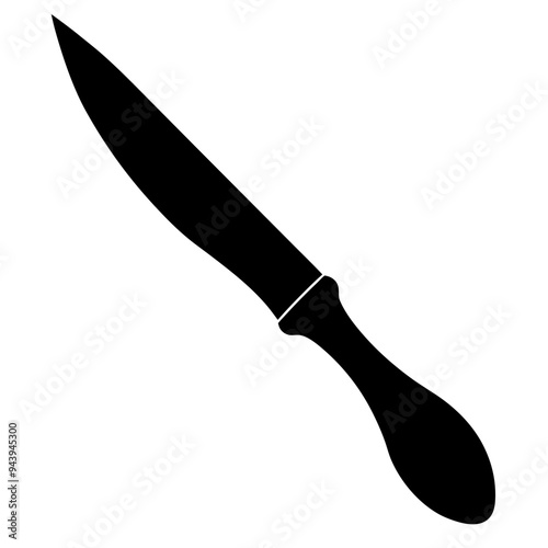 scalpel silhouette vector design on white background