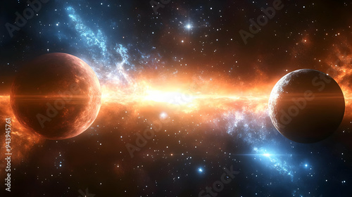 Two planets in a distant ga...