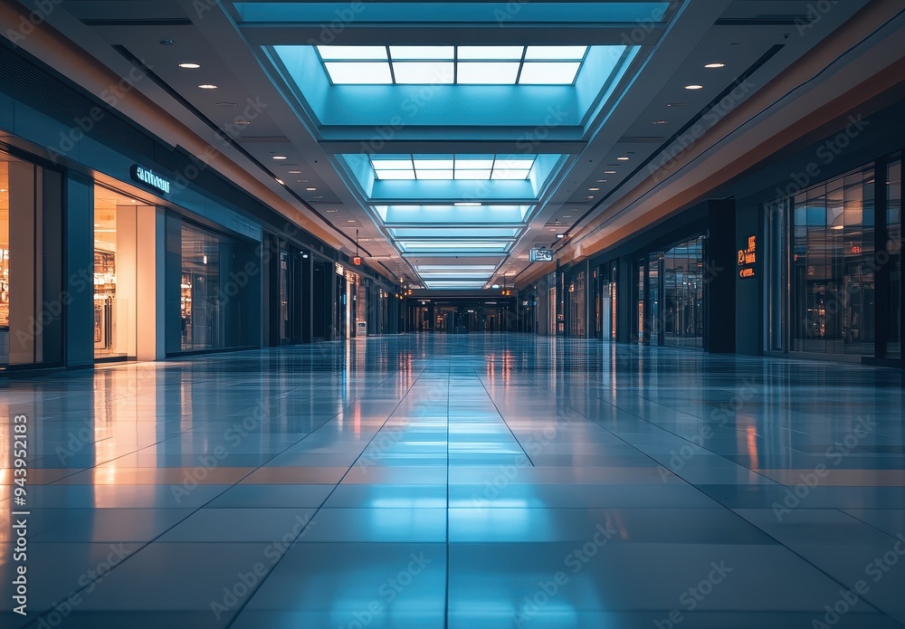 Empty Mall Hallway Empty Mall Hallway
