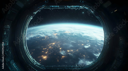 View of Earth from a spaces...