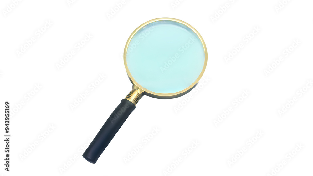 magnifying glass isolated on a transparent background magnifying glass isolated on a transparent background