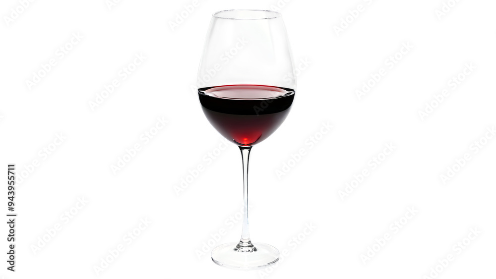 glass of wine isolated on a transparent background