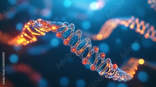 Holographic visualization of gene editing outcomes, CRISPR technology, epigenetic changes
