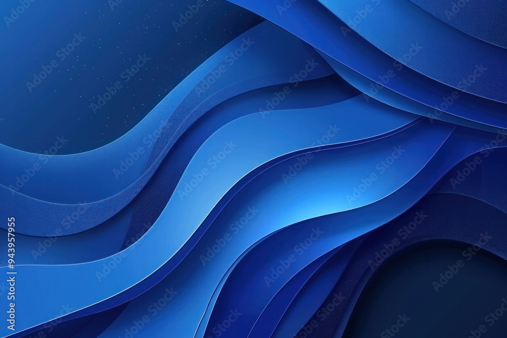 A blue wave with a starry sky background A blue wave with a starry sky background