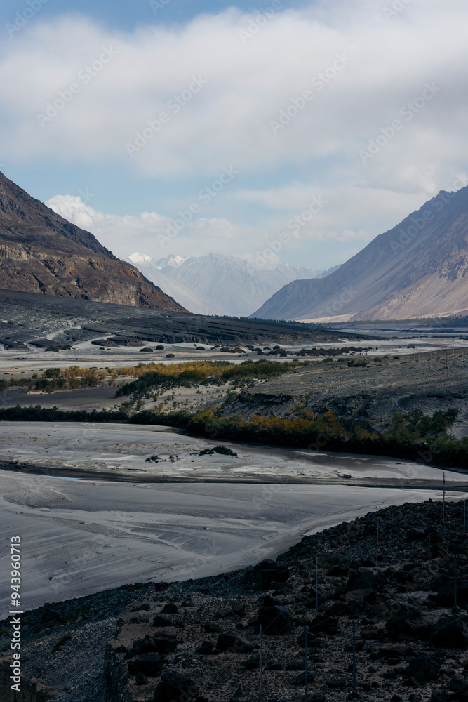 Vast landscape of the Nubra Valley; Leh, Ladakh, India Vast landscape of the Nubra Valley; Leh, Ladakh, India