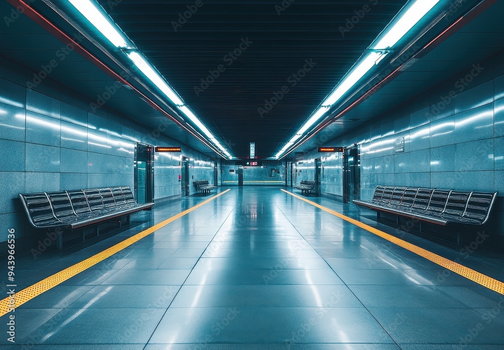 Obraz premium Subway Station Interior
