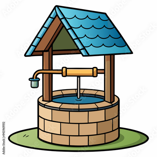 Water Well Vector Art