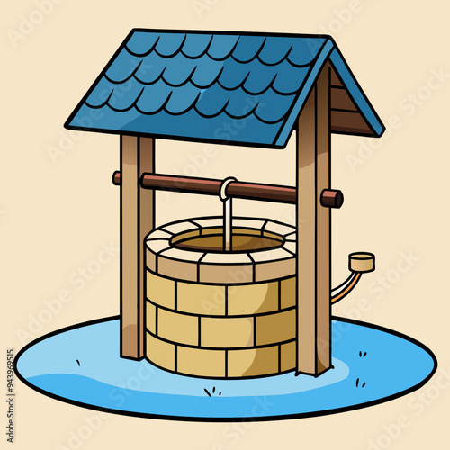 Water Well Vector Art