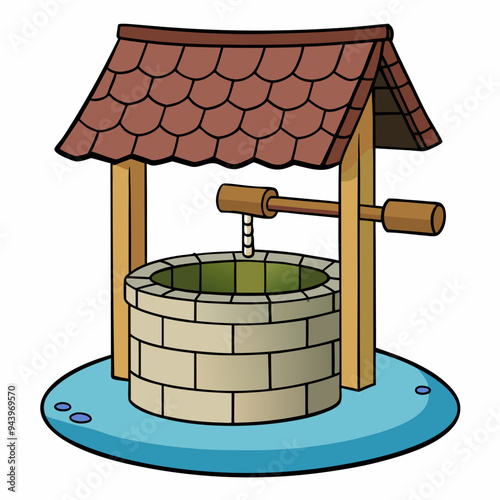 Water Well Vector Art
