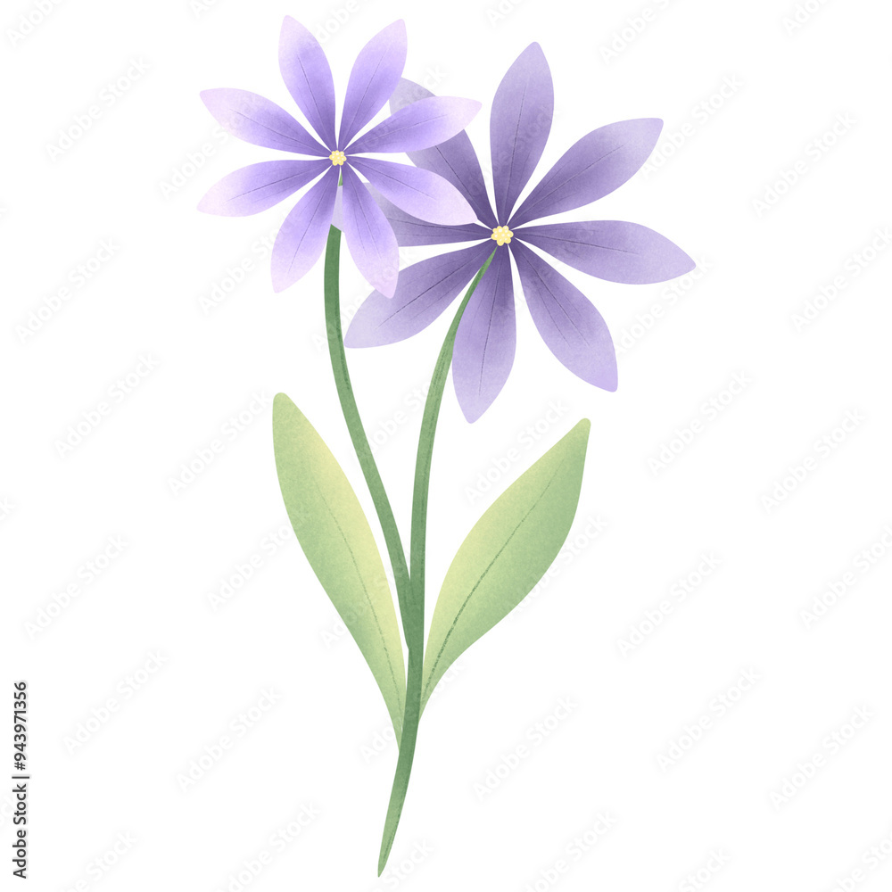 Cute Flower hand draw In Flat Design spring beautiful flowers set of flower illustration