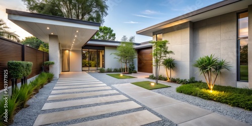 Zen Simplicity Florida Home Pavers: Embrace the principles of Zen with minimalist designs, natural materials, and a harmonious flow. photo