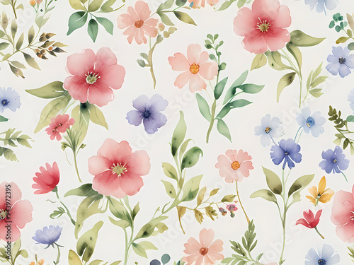Wallpaper Mural ditsy floral pattern background, pattern with flowers Torontodigital.ca