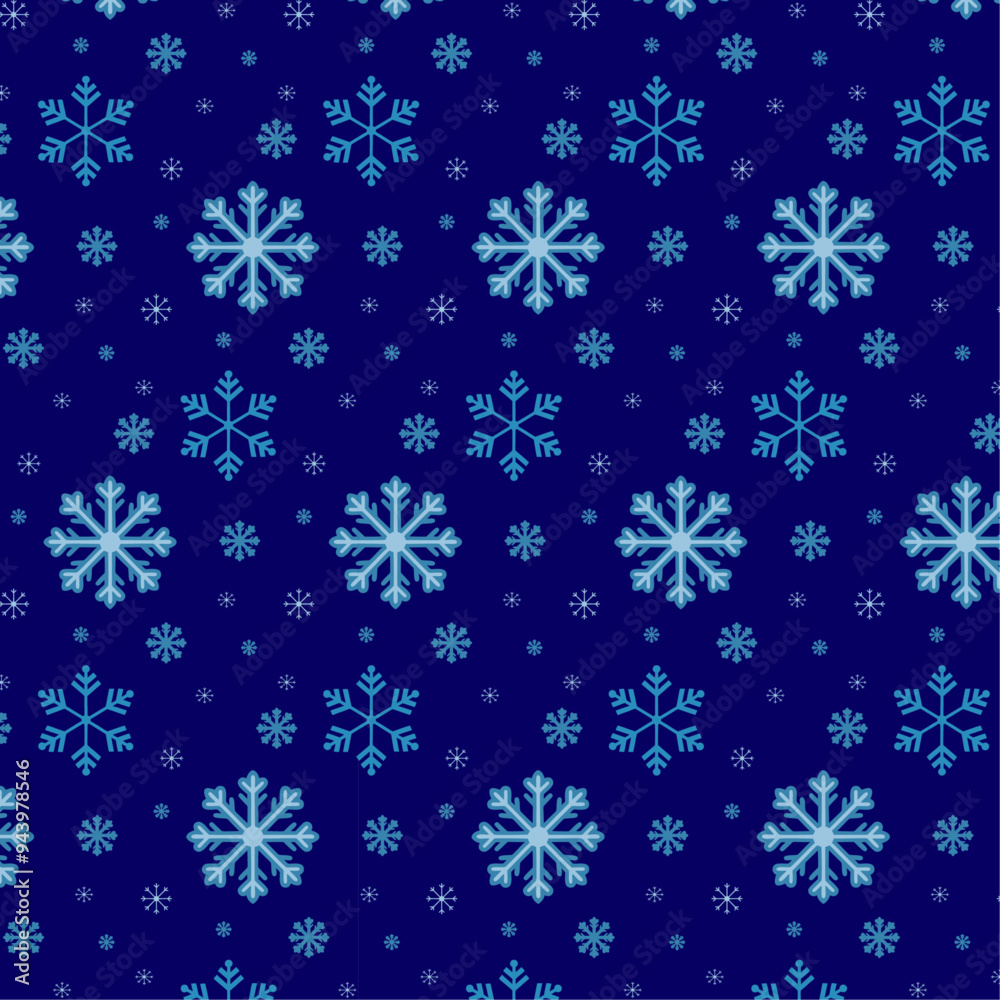Vector Snowflakes and Snow Seamless Pattern. Christmas pattern Vector Snowflakes and Snow Seamless Pattern. Christmas pattern