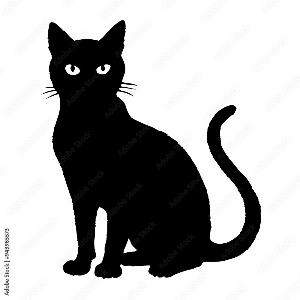 Fototapeta premium CATS Bundle SVG, Cat SVG, Cats Svg Cut Files for Cricut, Cats Clipart, Cats Vector, Cats Silhouette Svg