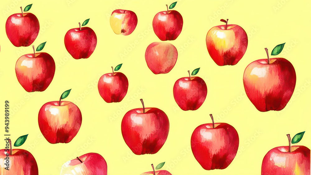 Seamless pattern of apple Seamless pattern of apple