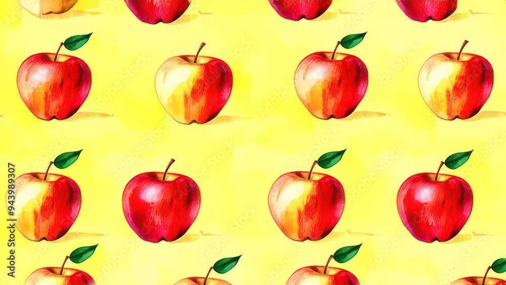 Seamless pattern of apple Seamless pattern of apple