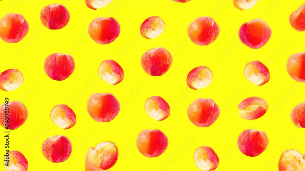 Seamless pattern of apricot Seamless pattern of apricot