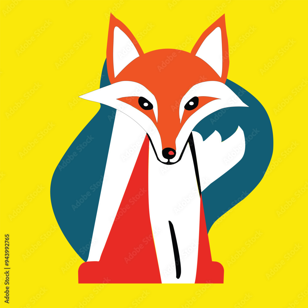 Obraz premium Vectorize Dog as a frame for room decoration.