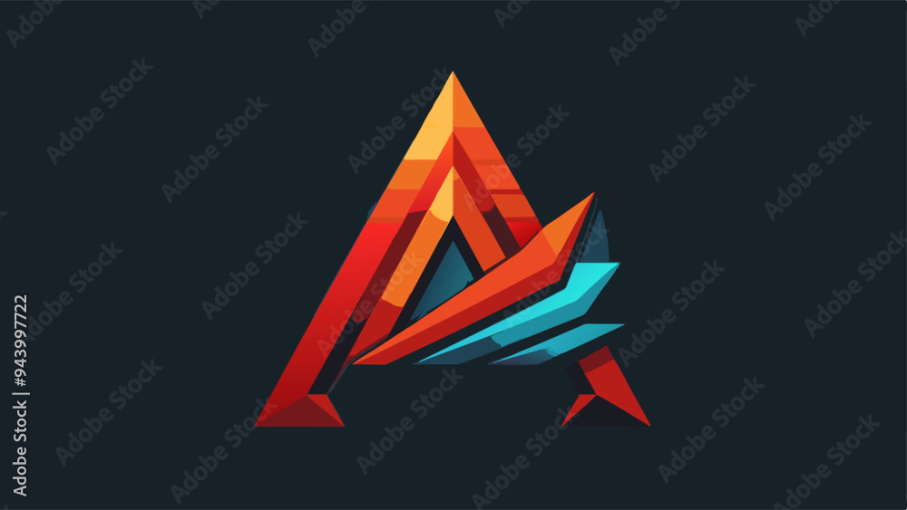 A Letter alphabet business vector logo design A Letter alphabet business vector logo design