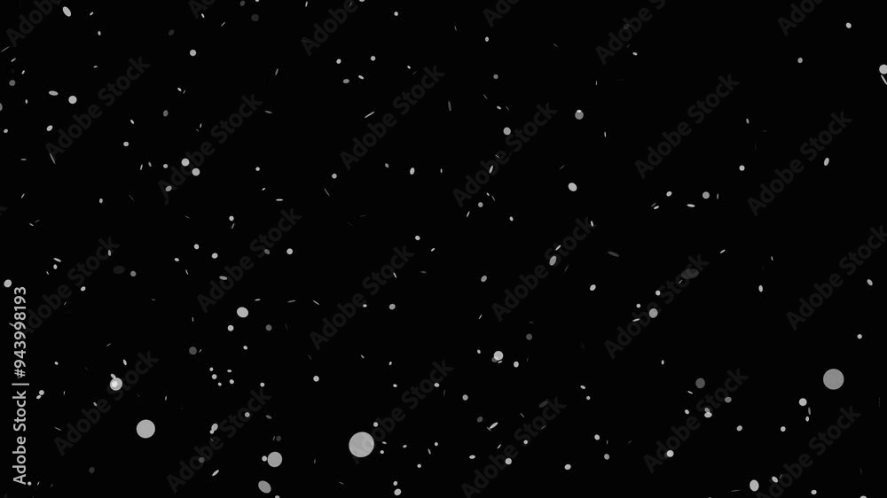 animation of falling snow particles