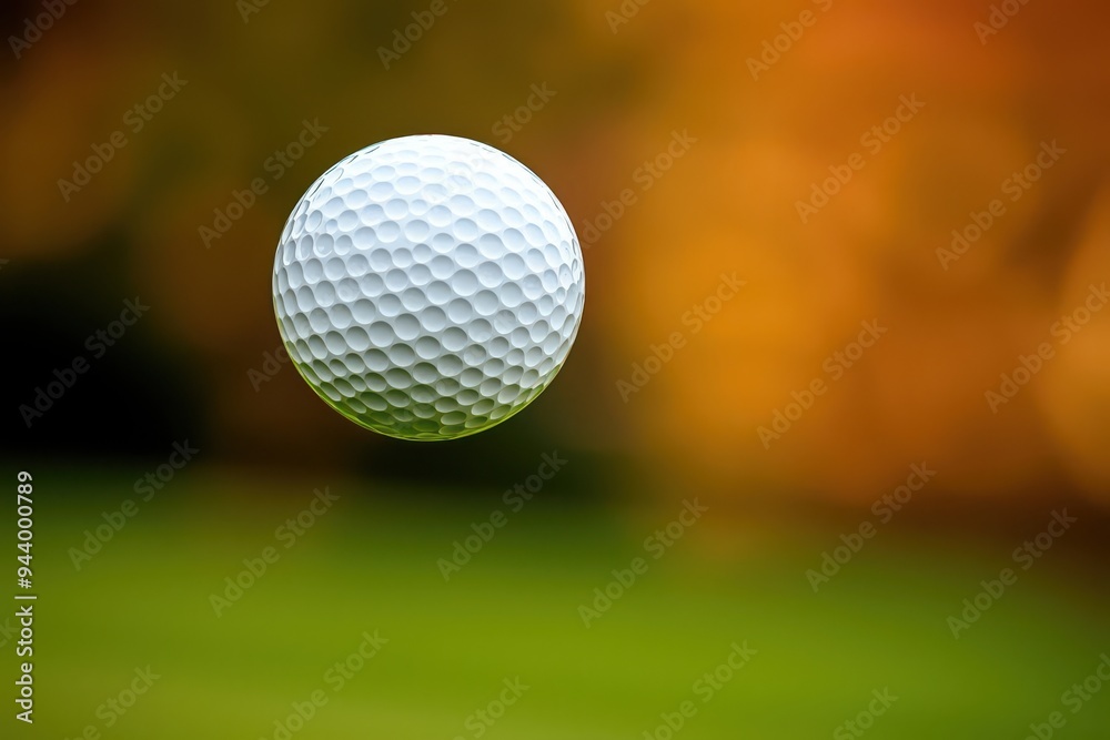 Abstract shot of a golf ball flying through the air, blurred background with vibrant colors, Golf, Dynamic Sports Action Abstract shot of a golf ball flying through the air, blurred background with vibrant colors, Golf, Dynamic Sports Action