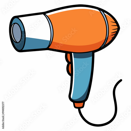 Hair Dryer color art Vector