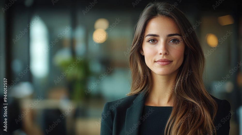 Naklejka premium women in business, successful businesswoman leading conference meeting in office setting with team members, professional female leader at work conference
