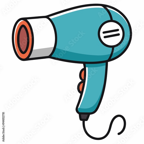 Hair Dryer color art Vector