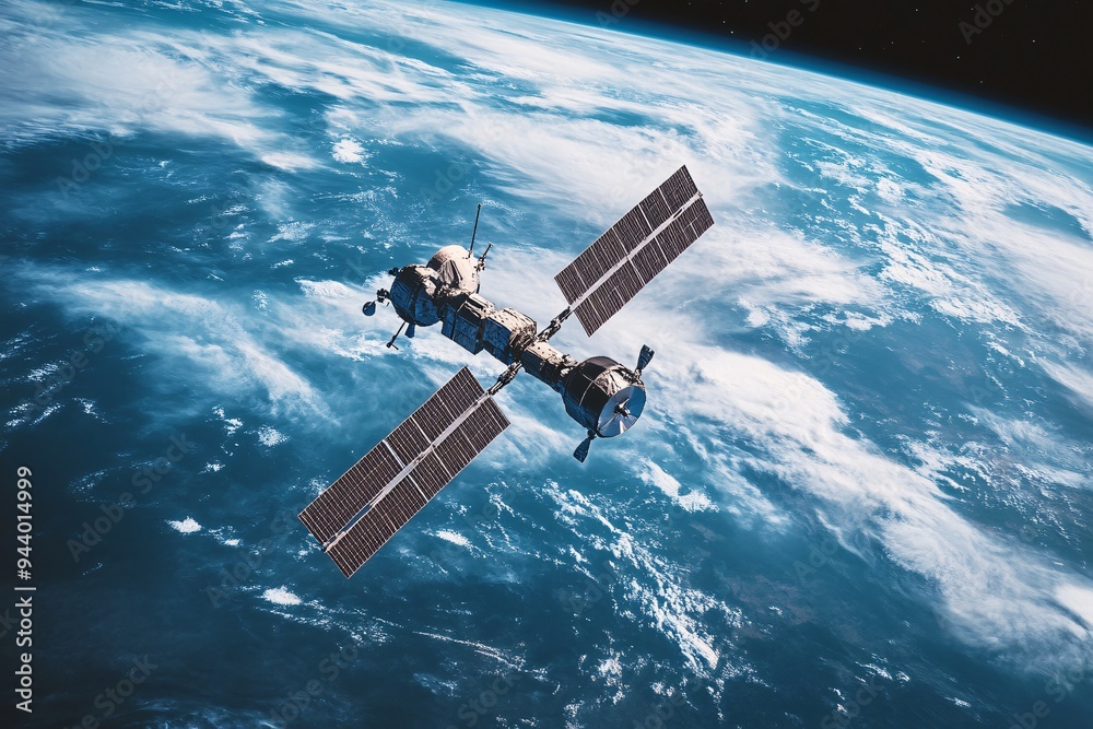 Advanced Satellite Orbiting Earth in Space Advanced Satellite Orbiting Earth in Space