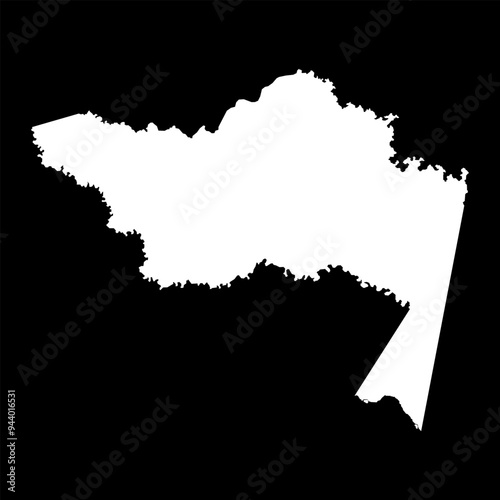 Amazonas department map, administrative division of Colombia.