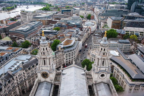 Canvas Print London from the top of an Abby