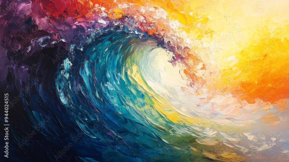 Abstract Wave of Colors Abstract Wave of Colors