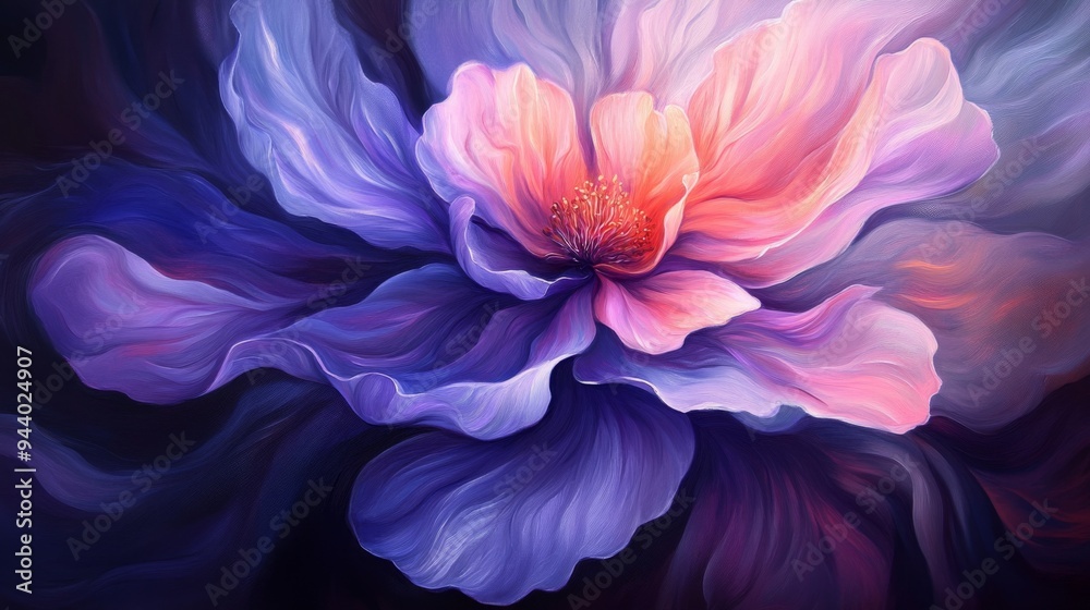 Vibrant Abstract Flower Art Vibrant Abstract Flower Art
