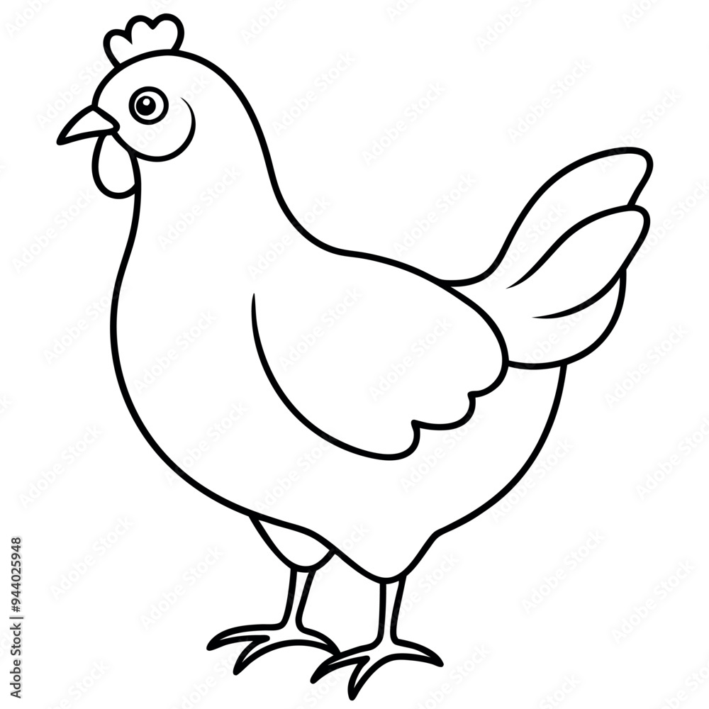 Chicken vector illustration.
Chicken vector illustration.