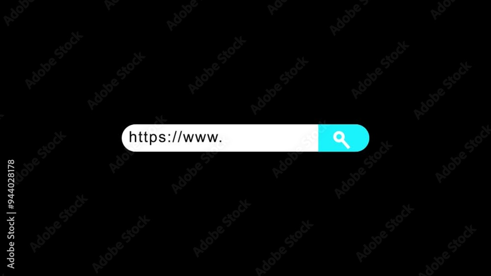 internet browsing search bar button animated, 4k Text Box For Searching Web, video element