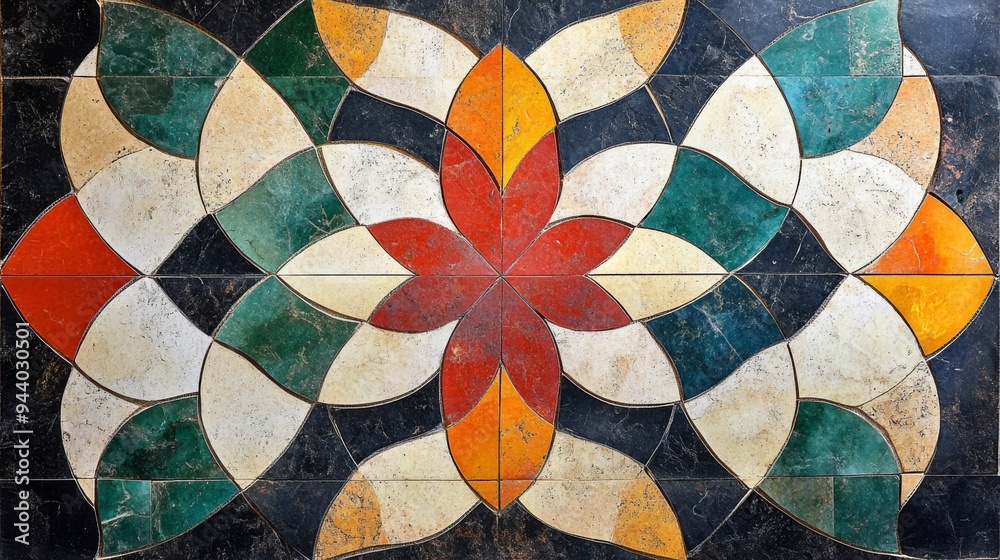 Abstract Geometric Tile Pattern Abstract Geometric Tile Pattern