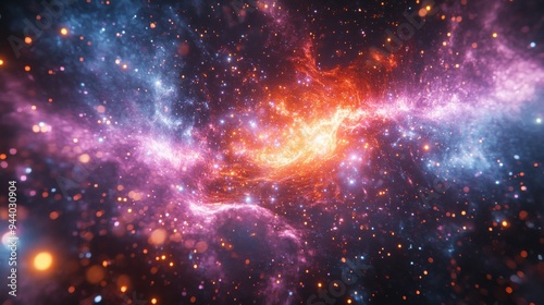 Galaxy in Vivid Colors