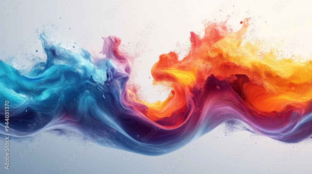 Colorful Abstract Fluid Art Colorful Abstract Fluid Art