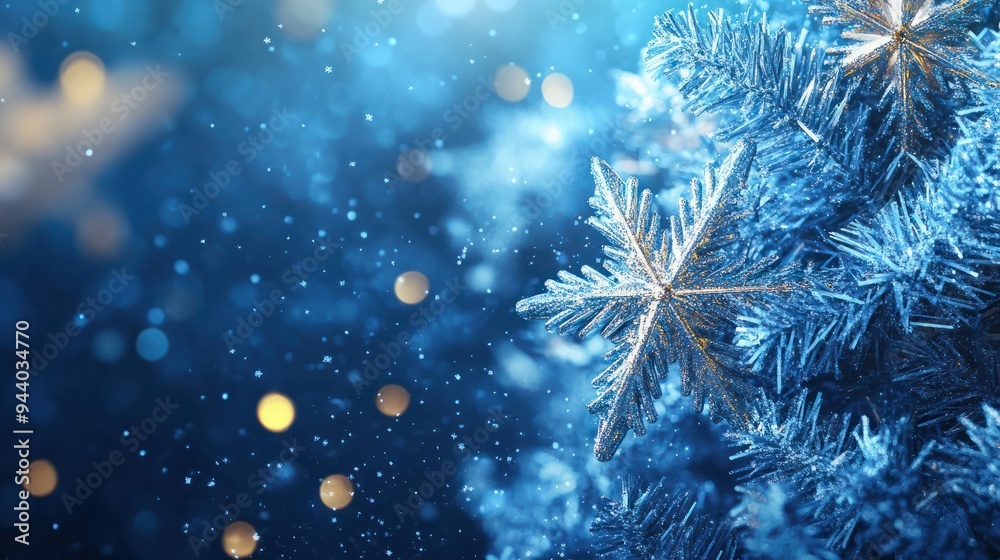 Blue Christmas background with snowflakes, stars and empty space. Copy space for your text. Merry Xmas, Happy New Year. Vertical festive backdrop. Blue Christmas background with snowflakes, stars and empty space. Copy space for your text. Merry Xmas, Happy New Year. Vertical festive backdrop.