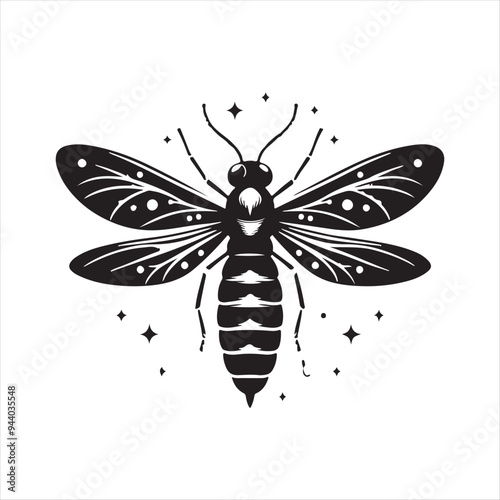 A Firefly Vector Art Illustration