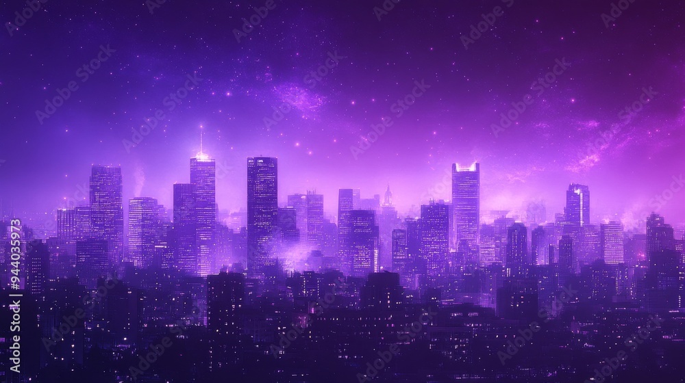 Futuristic Neon Cityscape at Night Futuristic Neon Cityscape at Night