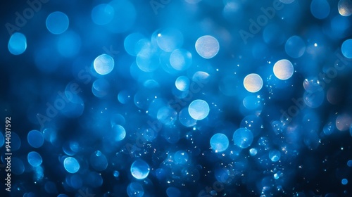 Bokeh Blue Abstract Background photo