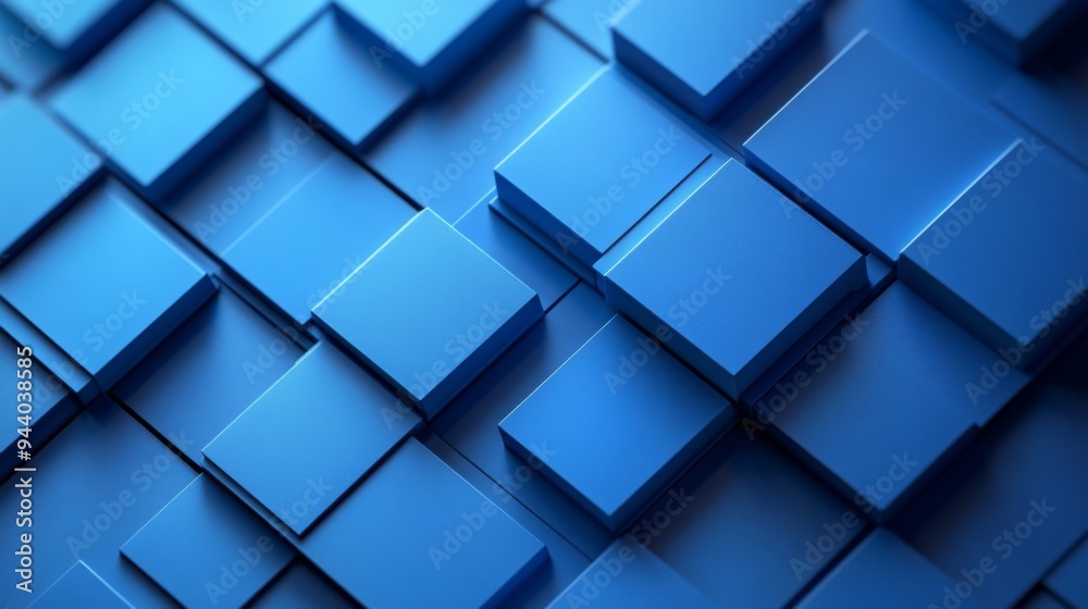 Abstract Blue Geometric Background Abstract Blue Geometric Background
