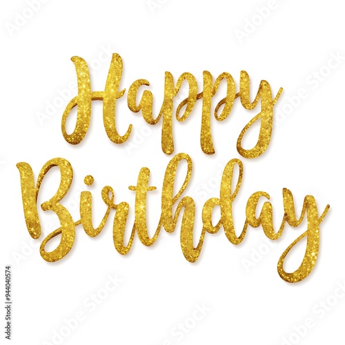 Happy birthday typography style vector