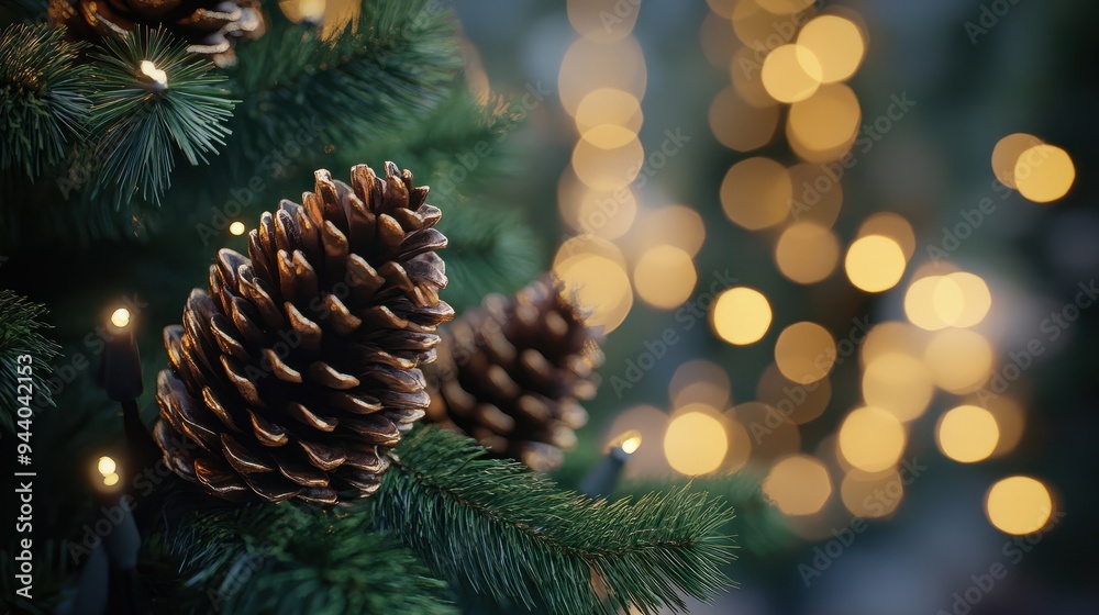 Cones and christmas tree Cones and christmas tree