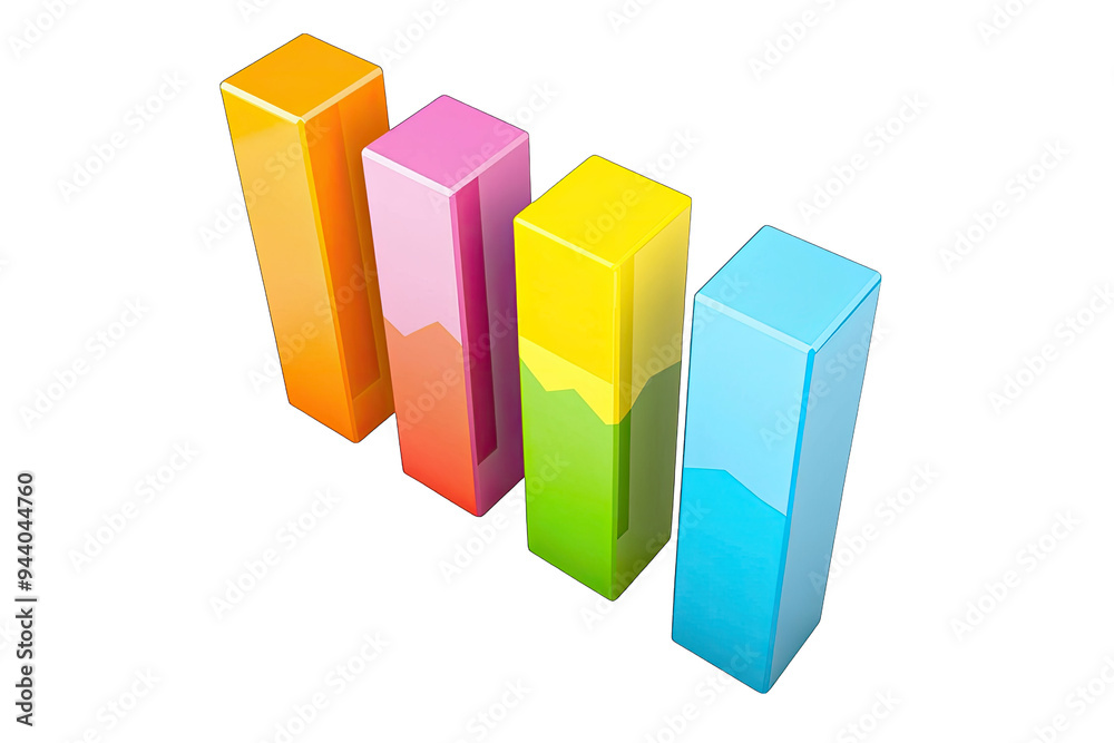 Colorful bar chart representing data analysis, growth, and performance metrics in a vibrant and dynamic style. Colorful bar chart representing data analysis, growth, and performance metrics in a vibrant and dynamic style.